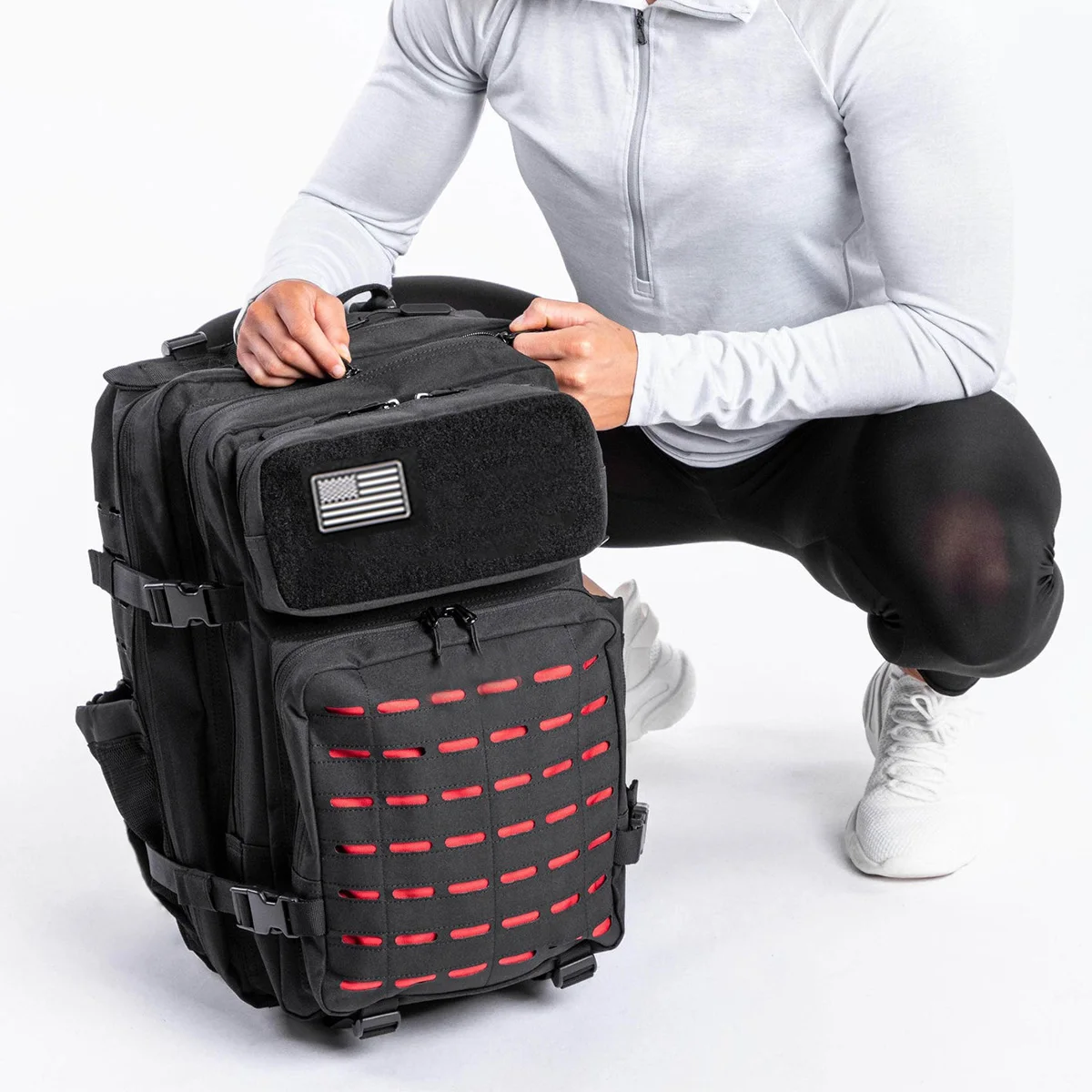 25L/50L Waterproof with 2 Bottle Holders Backpack Gym Outdoor Travel Hiking Fishing Trekking Backpacks 13inch Laptop Bag