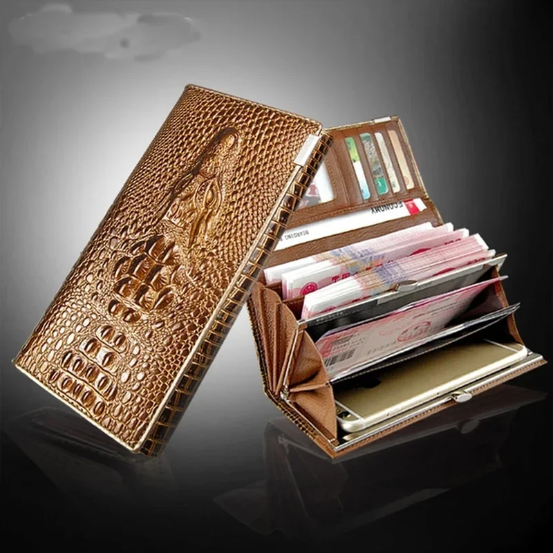 Fashion Pattern Wallet Ladies Wallet Long Zipper Pattern Leather Wallet Bag Large Capacity Clutch Luxury Design Women Luggage