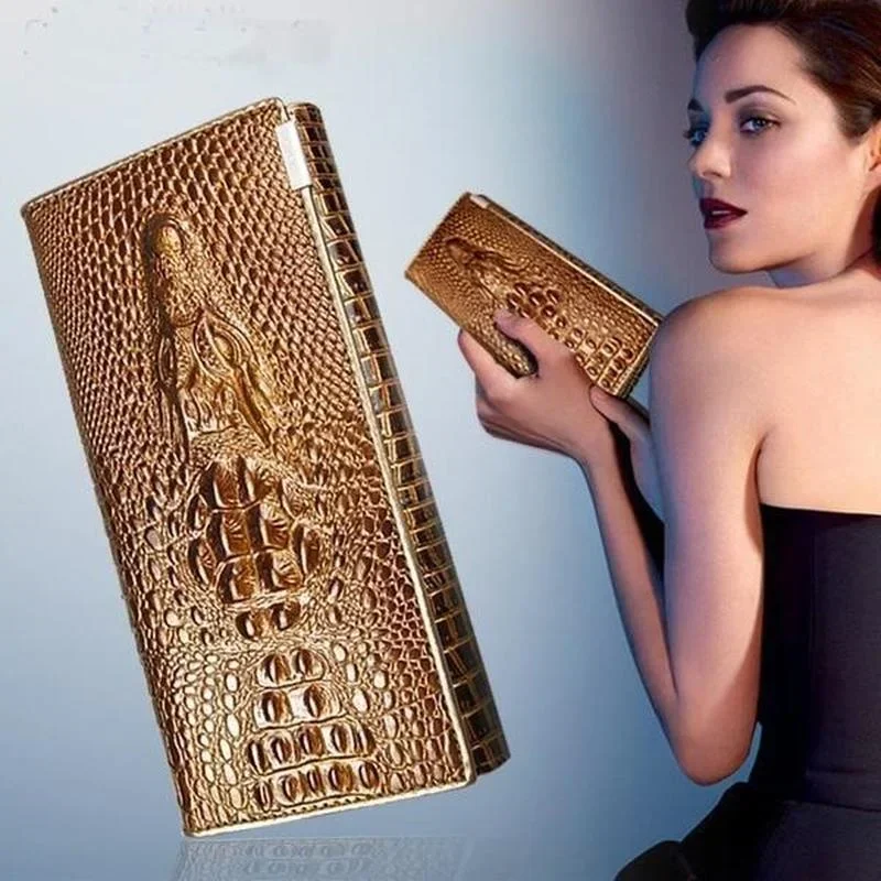 Fashion Pattern Wallet Ladies Wallet Long Zipper Pattern Leather Wallet Bag Large Capacity Clutch Luxury Design Women Luggage