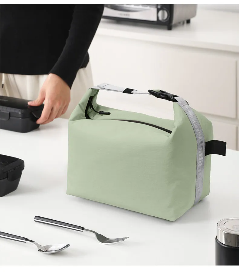 Portable Lunch Bag Woman Insulated Thermal Lunch Box Cooler Handbag Food Bag Carrier For Office School Travel Picnic