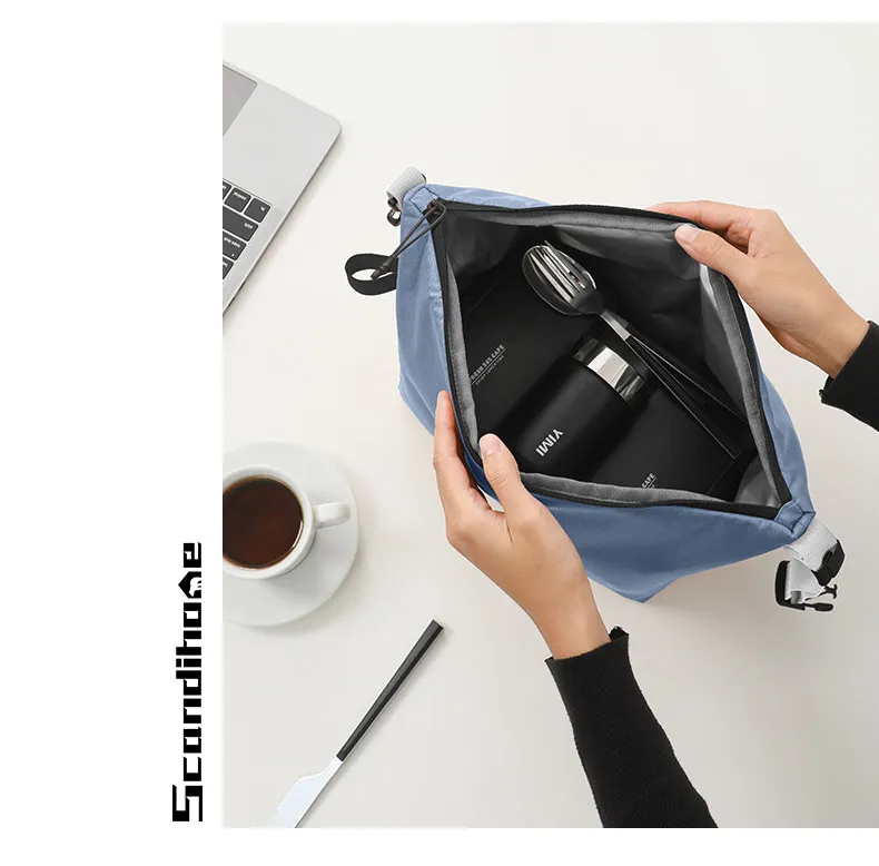 Portable Lunch Bag Woman Insulated Thermal Lunch Box Cooler Handbag Food Bag Carrier For Office School Travel Picnic