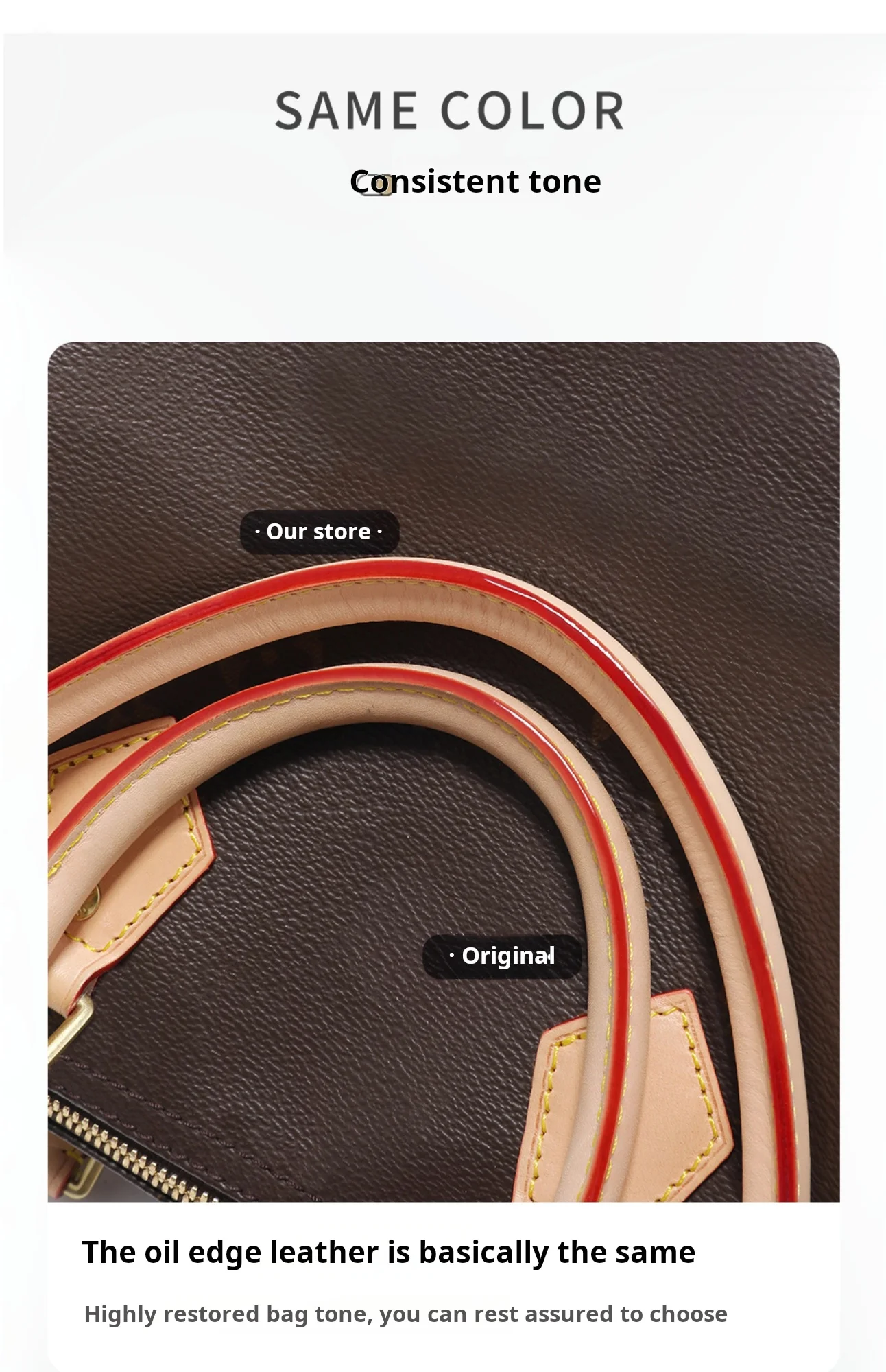 100% Genuine Vachetta Leather Bag Strap for LV Speedy 20 25 30 Shoulder Straps Long Bags Belts Replacement bag Accessories