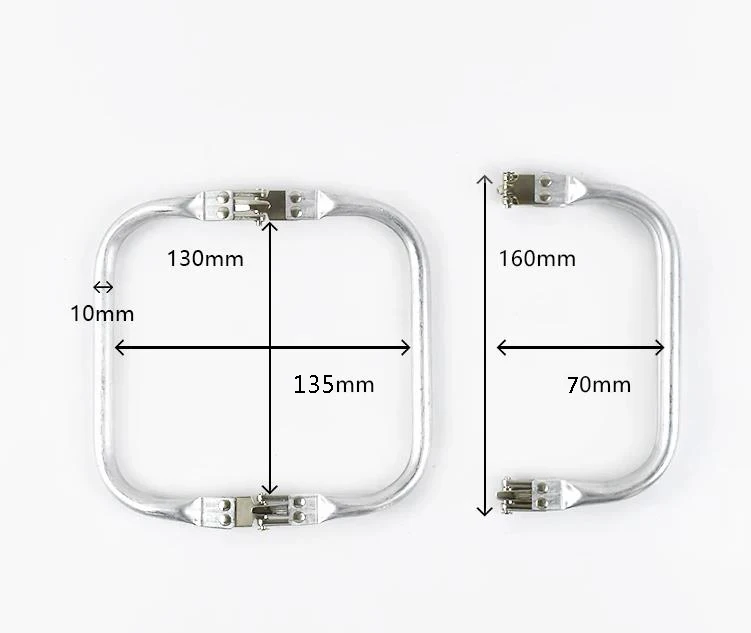 Silver16cm 18cm 20cm 25cm 30cm 40cm Bag Frame For Purse Doctor Metal Aluminium Tube Handle Accessories Clutch Parts Silver