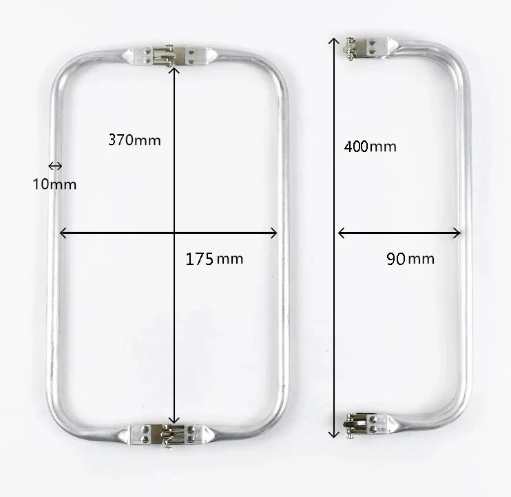 Silver16cm 18cm 20cm 25cm 30cm 40cm Bag Frame For Purse Doctor Metal Aluminium Tube Handle Accessories Clutch Parts Silver