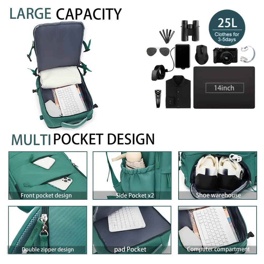 Couples Leisure Lightweight Backpack Travel Backpack Female New Backpack Student Schoolbag Large Capacity Travel Commuter Luggage