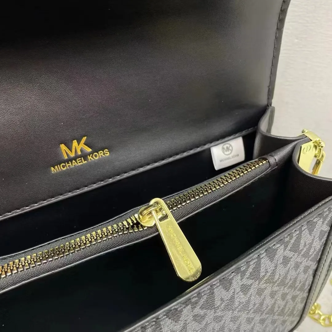 Michael Kors Fashion Women's Bag Classic Flower Letter Travel Handbag for Girls Casual MK Single Shoulder Crossbody Bag