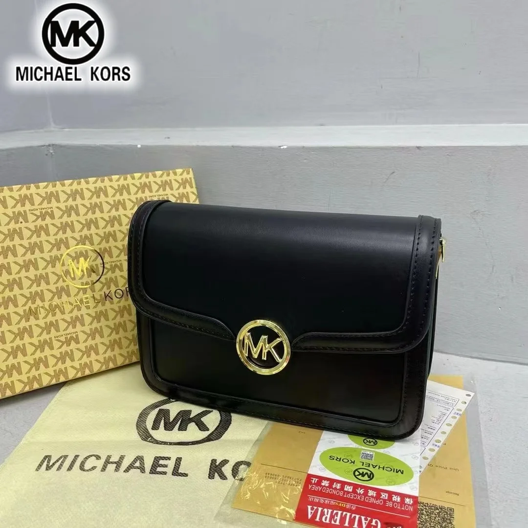 Michael Kors Fashion Women's Bag Classic Flower Letter Travel Handbag for Girls Casual MK Single Shoulder Crossbody Bag