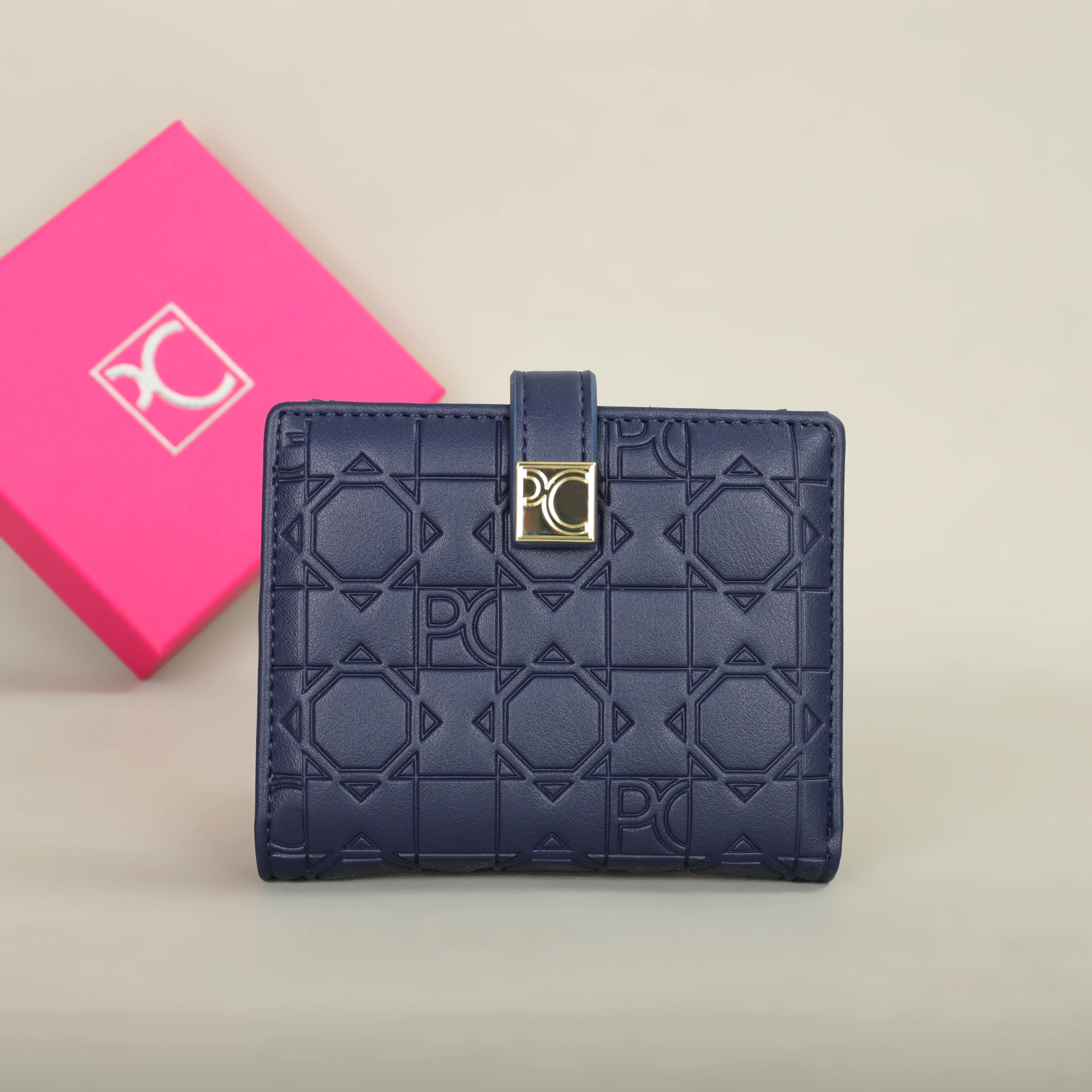 PG Wallet Fashion Classic Retro Women's Universal Wallet Letter Printed Portable Card Bag Zero Wallet