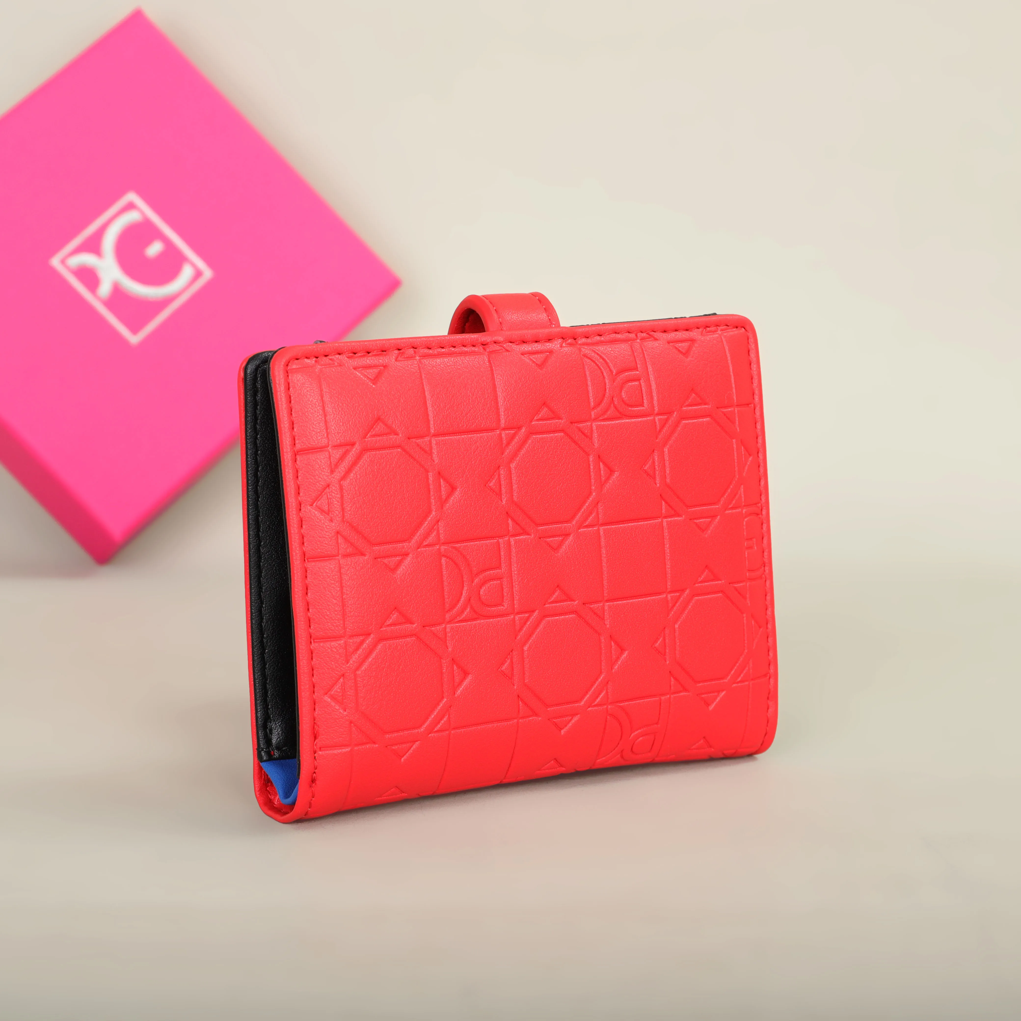 PG Wallet Fashion Classic Retro Women's Universal Wallet Letter Printed Portable Card Bag Zero Wallet