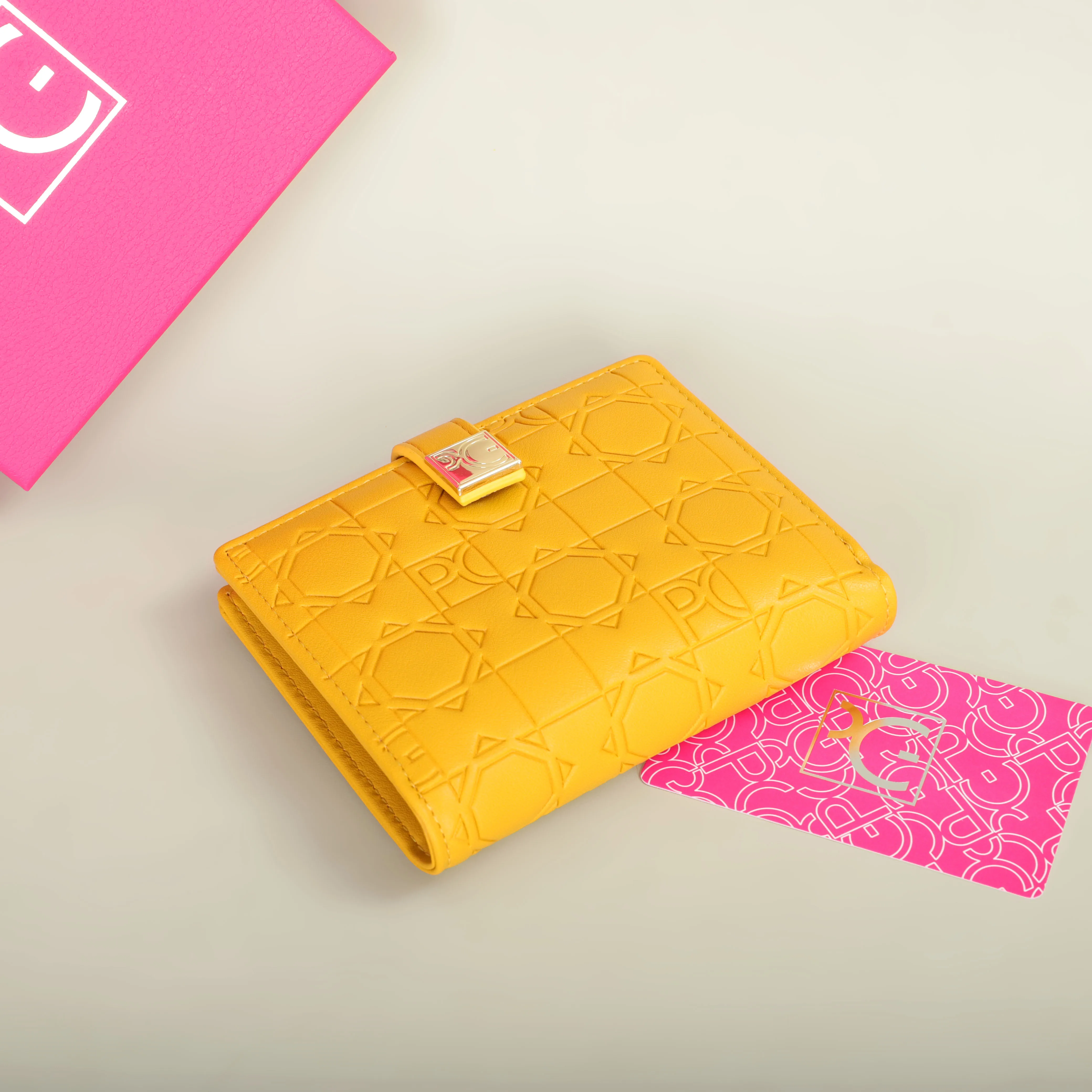 PG Wallet Fashion Classic Retro Women's Universal Wallet Letter Printed Portable Card Bag Zero Wallet