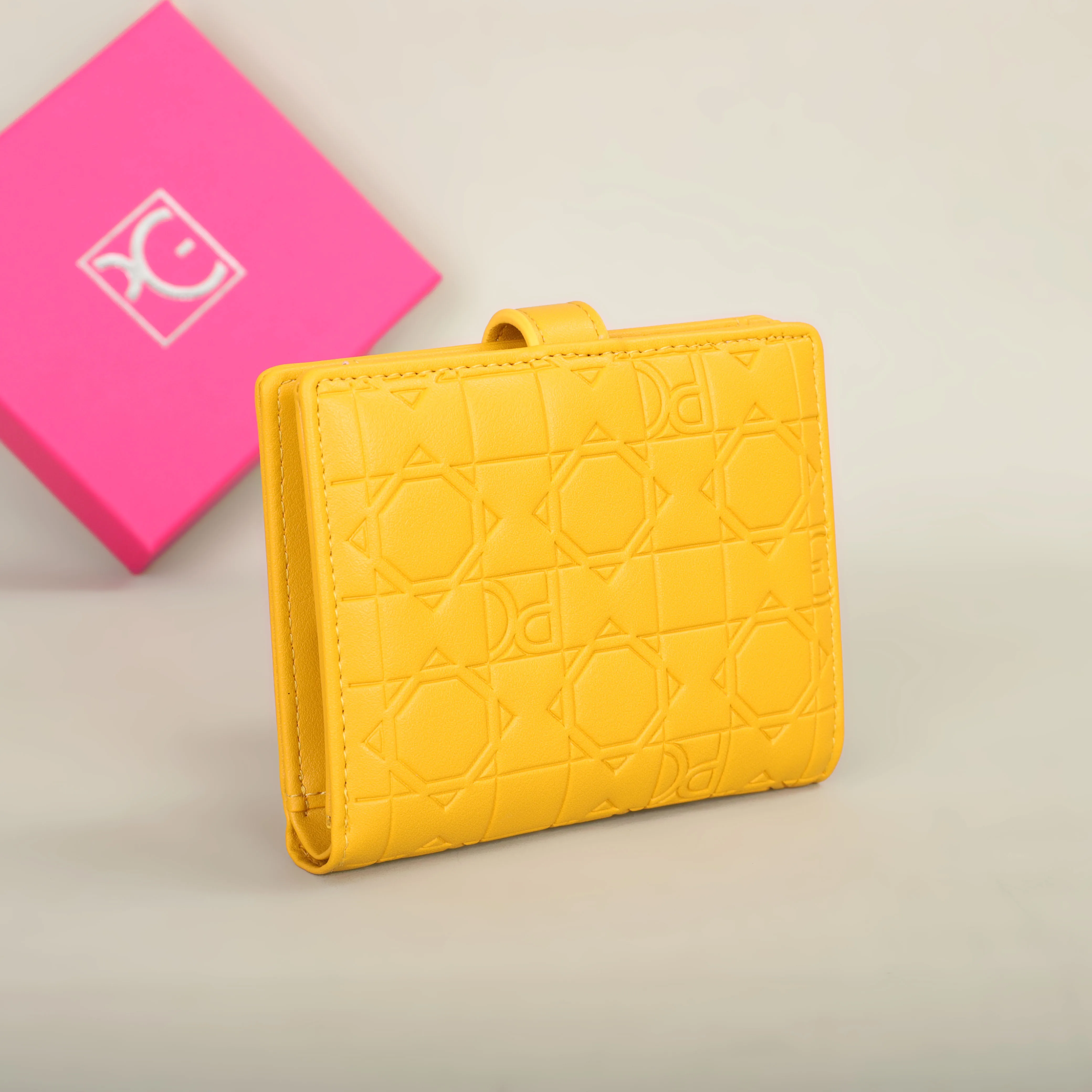 PG Wallet Fashion Classic Retro Women's Universal Wallet Letter Printed Portable Card Bag Zero Wallet