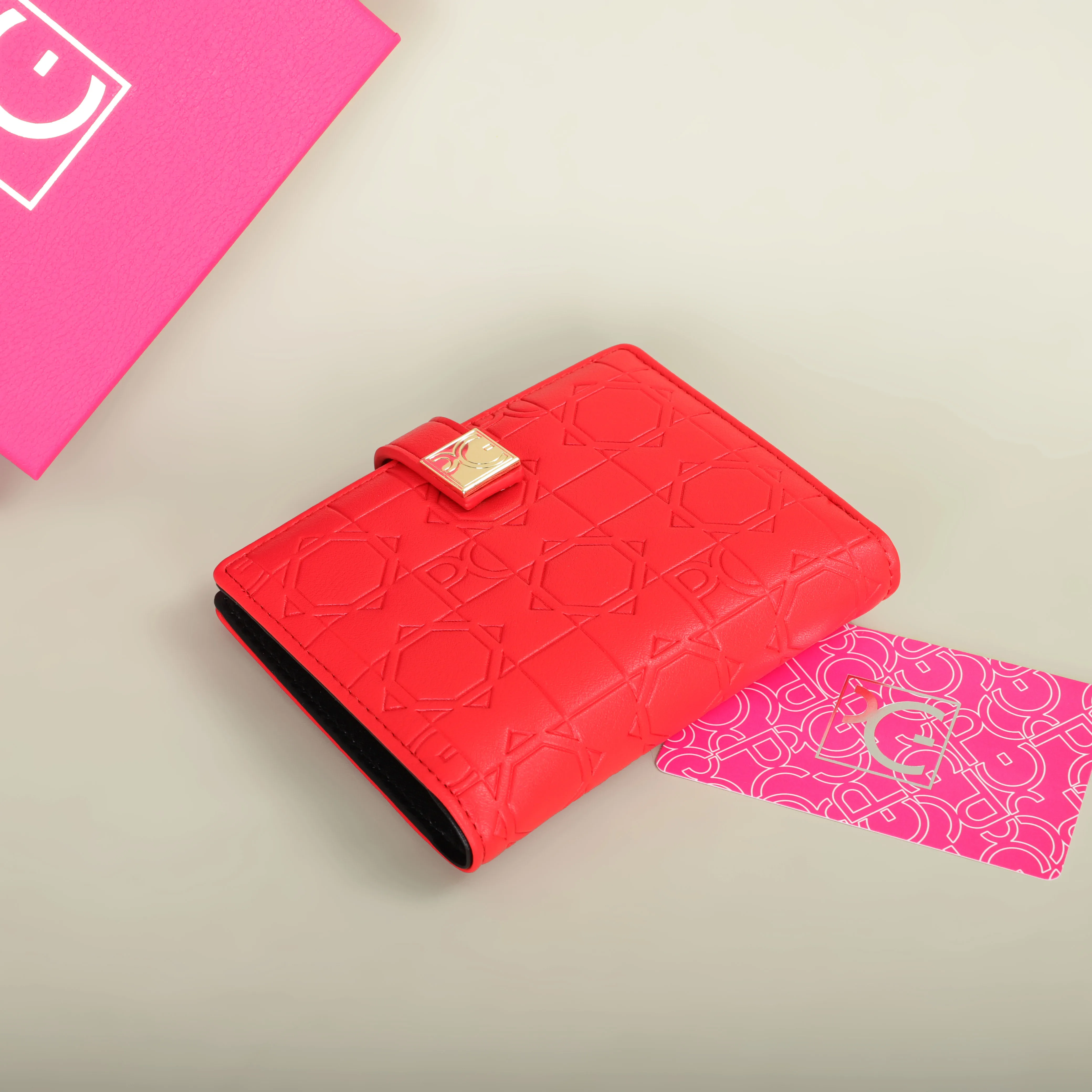 PG Wallet Fashion Classic Retro Women's Universal Wallet Letter Printed Portable Card Bag Zero Wallet