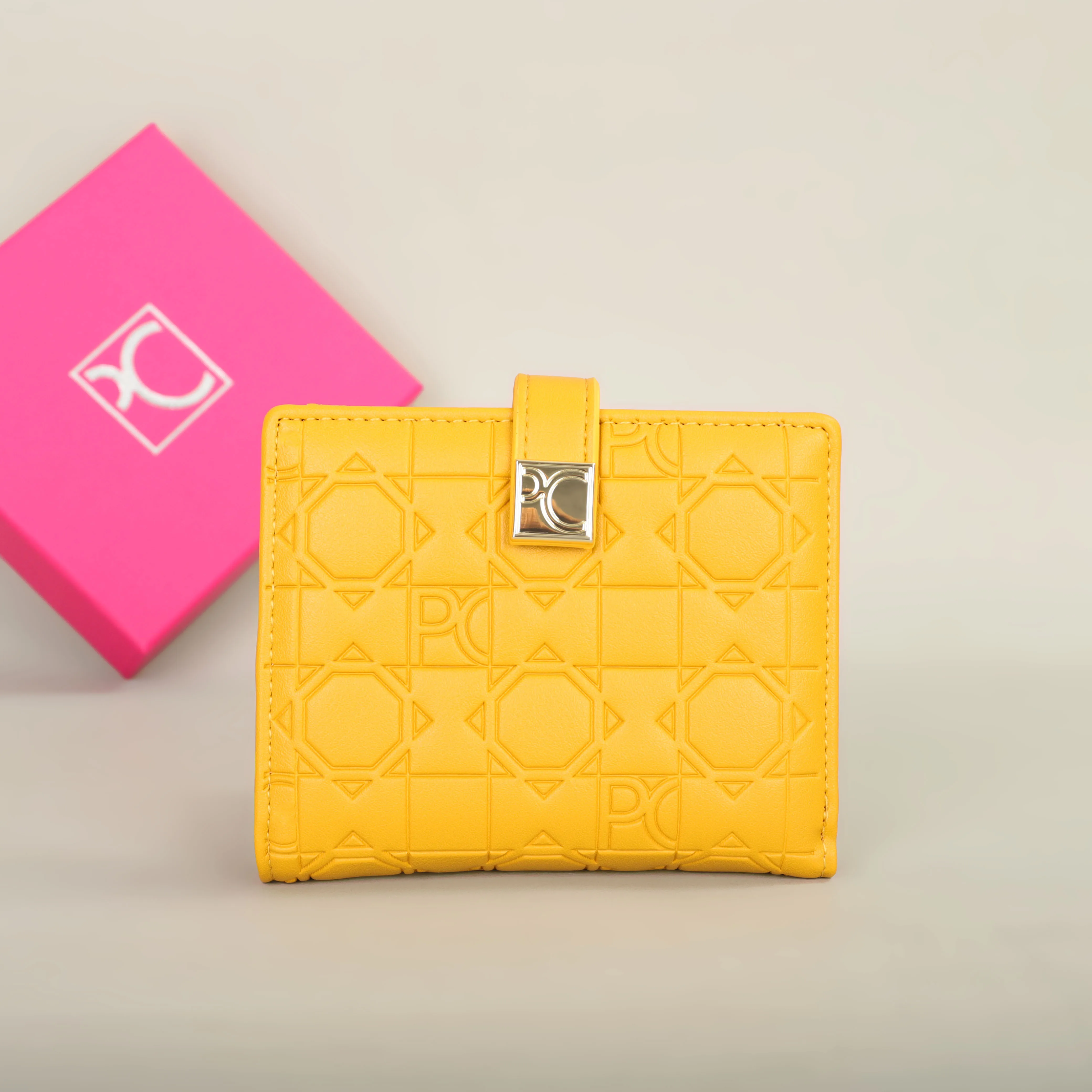 PG Wallet Fashion Classic Retro Women's Universal Wallet Letter Printed Portable Card Bag Zero Wallet