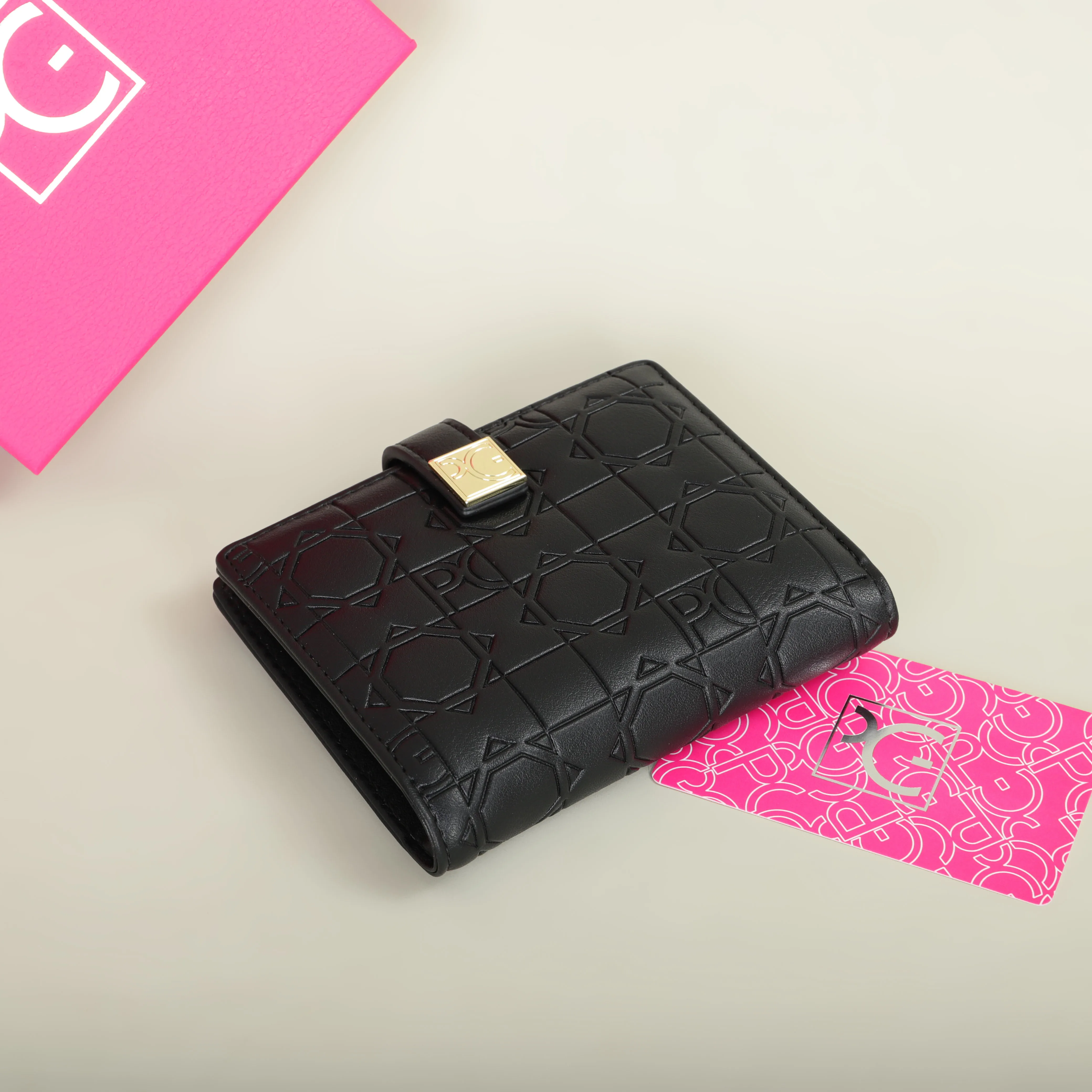 PG Wallet Fashion Classic Retro Women's Universal Wallet Letter Printed Portable Card Bag Zero Wallet
