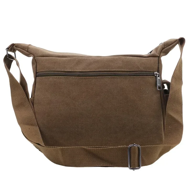 Fashion Men's Canvas Shoulder Bag Luxury Messenger Bag Unisex Casual Tote Travel Crossbody Bag High Quality Handbag Chest Bag