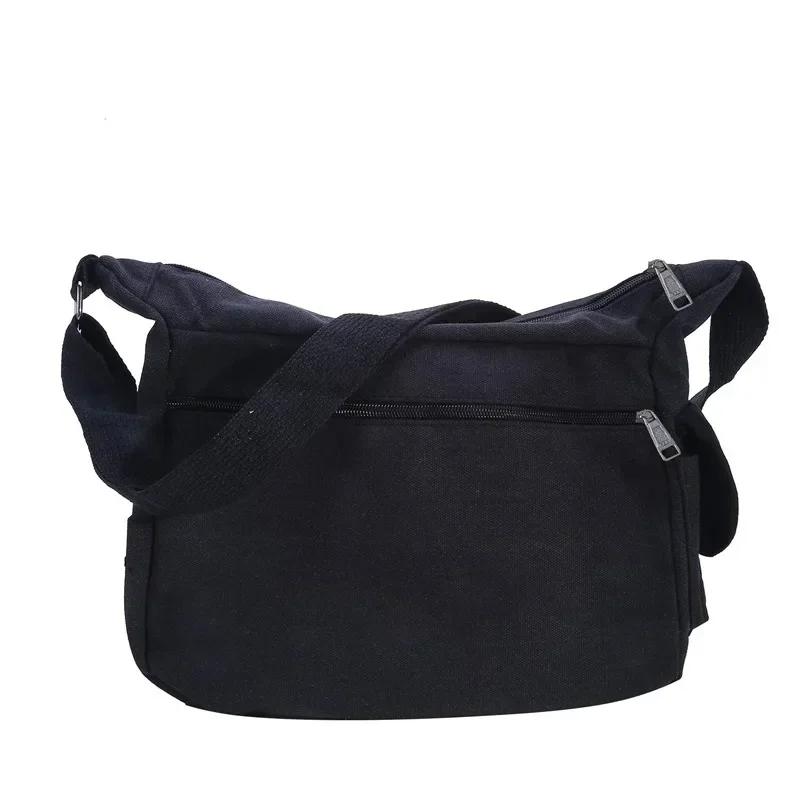 Fashion Men's Canvas Shoulder Bag Luxury Messenger Bag Unisex Casual Tote Travel Crossbody Bag High Quality Handbag Chest Bag
