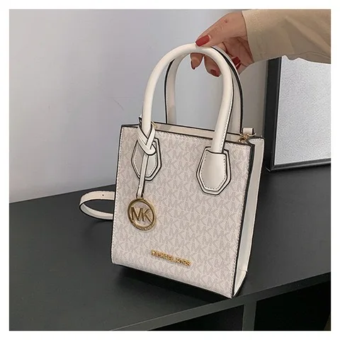 Michael Kors Women's Crossbody Shoulder Bag, Casual Letter Bucket Bag, Underarm Music Sheet Bag, MK Girl Travel Bag