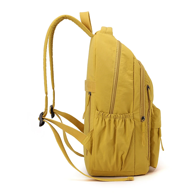Women's Large Capacity Casual Nylon Multi-Layer Backpack Fashionable Knapsacks Travel School Bag for Outdoor Camping Hiking