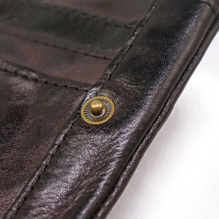 Top Quality Genuine Cow Leather Men Retro Wallets Zipper Short Coin Pocket Card Holder Coin Pocket Simple Soft Male Wallets