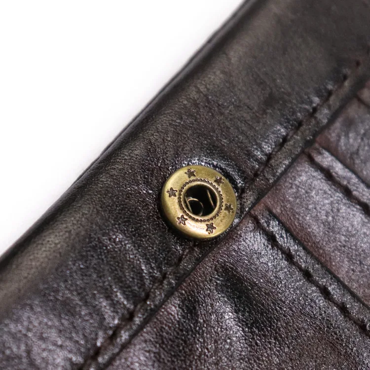 Top Quality Genuine Cow Leather Men Retro Wallets Zipper Short Coin Pocket Card Holder Coin Pocket Simple Soft Male Wallets