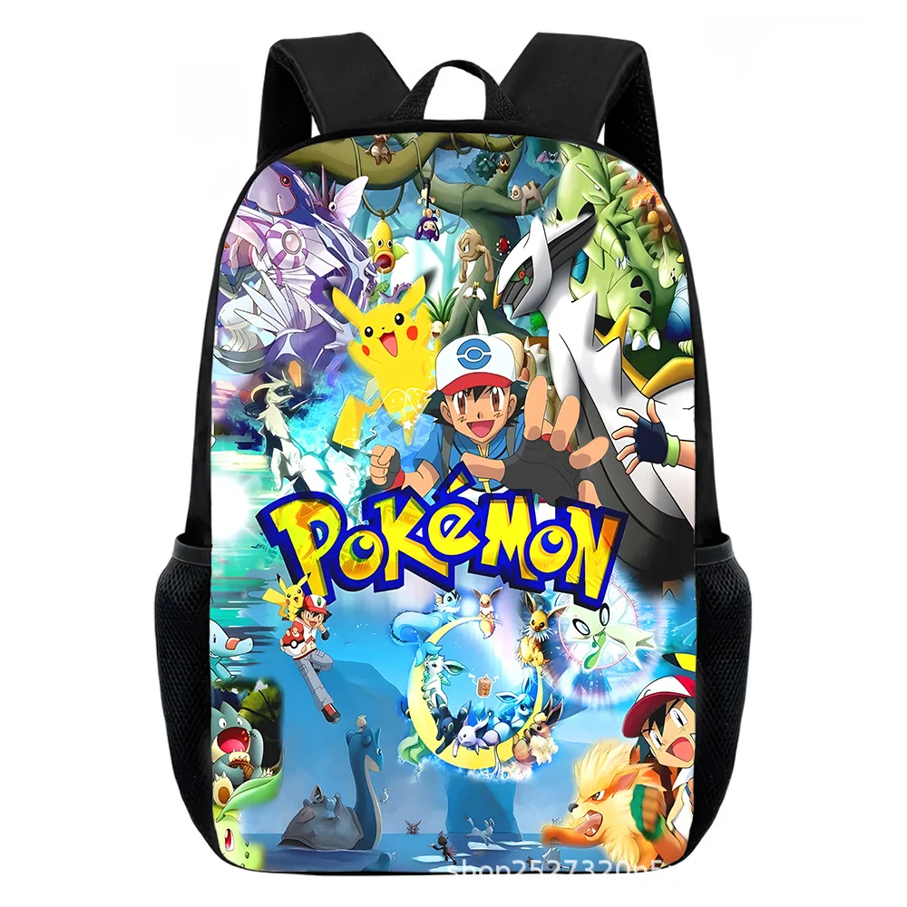 Cartoon Pikachu Backpacks Print Primary Software Backpacks for Boy and Girls Best Gifts Lightweight Cartoon School Bag for Kids