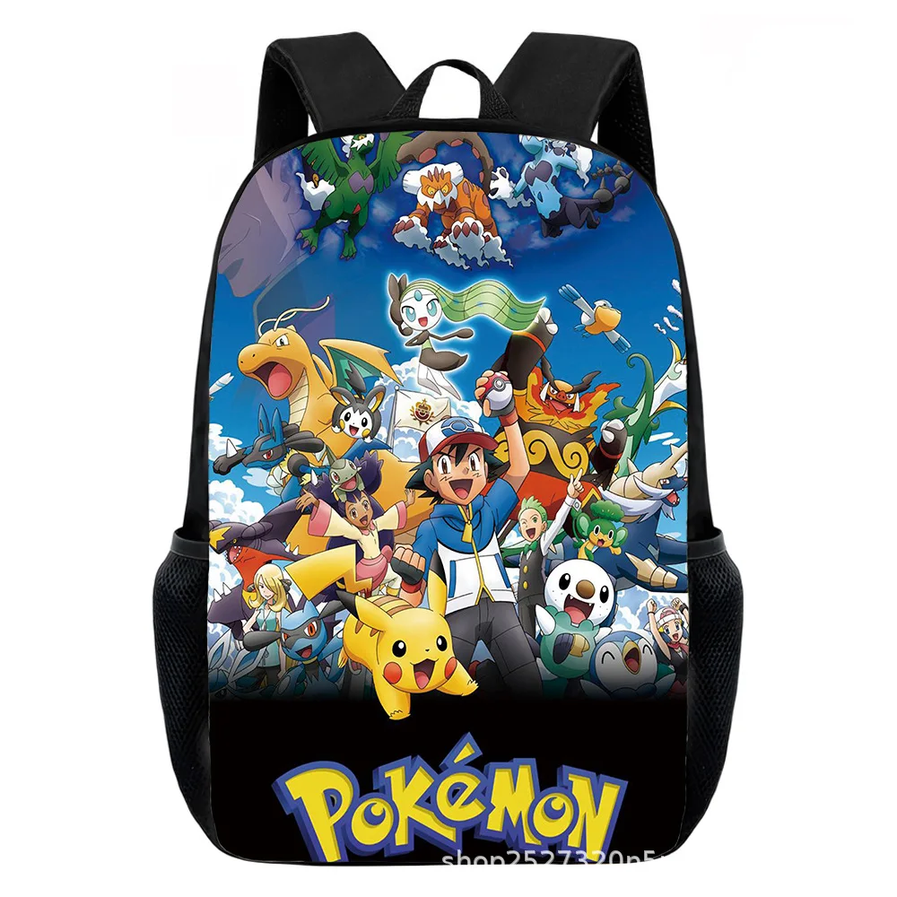 Cartoon Pikachu Backpacks Print Primary Software Backpacks for Boy and Girls Best Gifts Lightweight Cartoon School Bag for Kids
