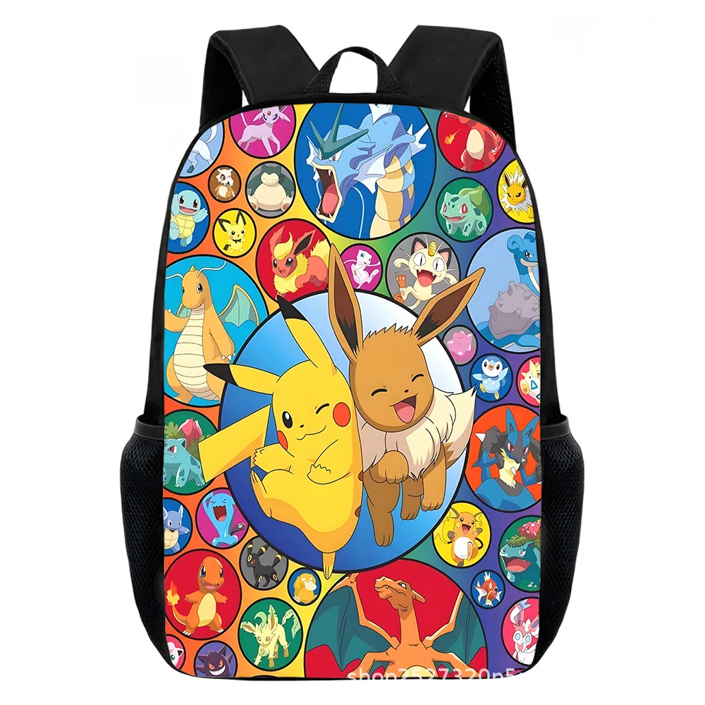 Cartoon Pikachu Backpacks Print Primary Software Backpacks for Boy and Girls Best Gifts Lightweight Cartoon School Bag for Kids