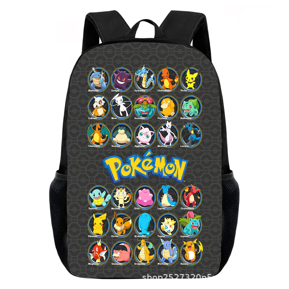Cartoon Pikachu Backpacks Print Primary Software Backpacks for Boy and Girls Best Gifts Lightweight Cartoon School Bag for Kids