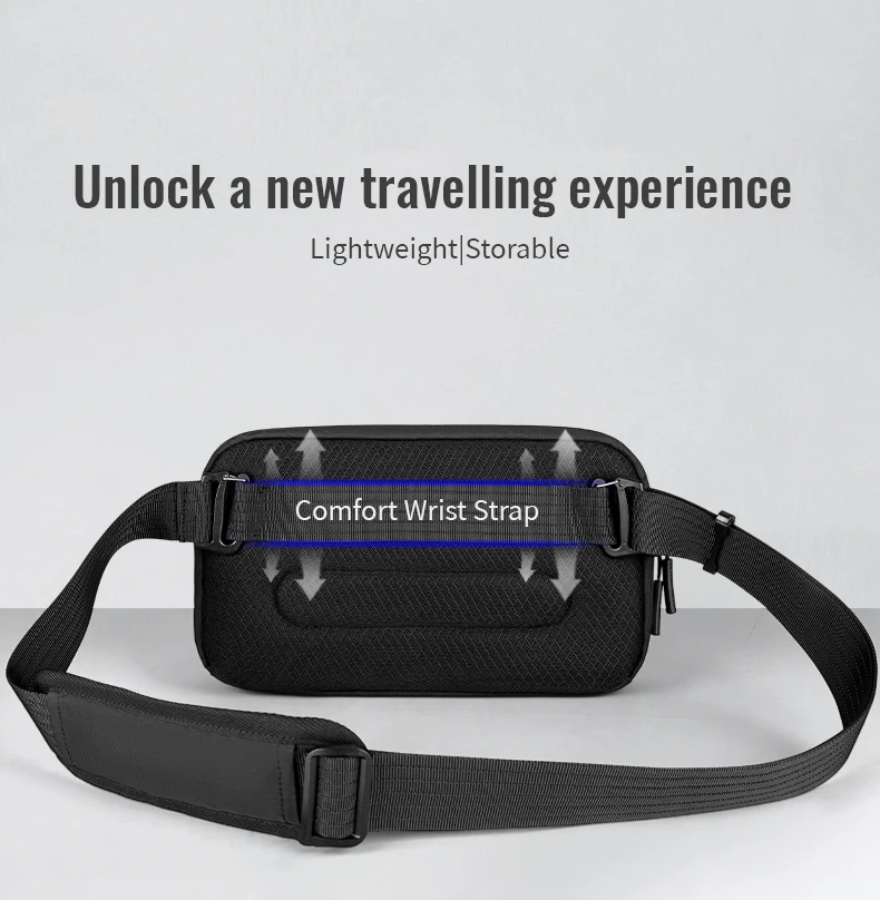 Heroic Knight Quality Men's Shoulder Bag Light Waterproof X-Pac Messenger Bag Stylish Clutch Bags With Detachable Shoulder Strap