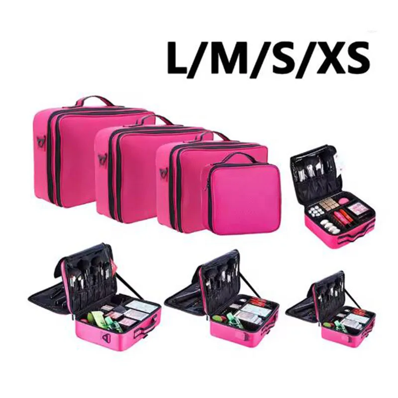 New Oxford Makeup Bag For Women Waterproof Large Capacity Travel Cosmetic Case Artist Full Professional Makeup Case Female