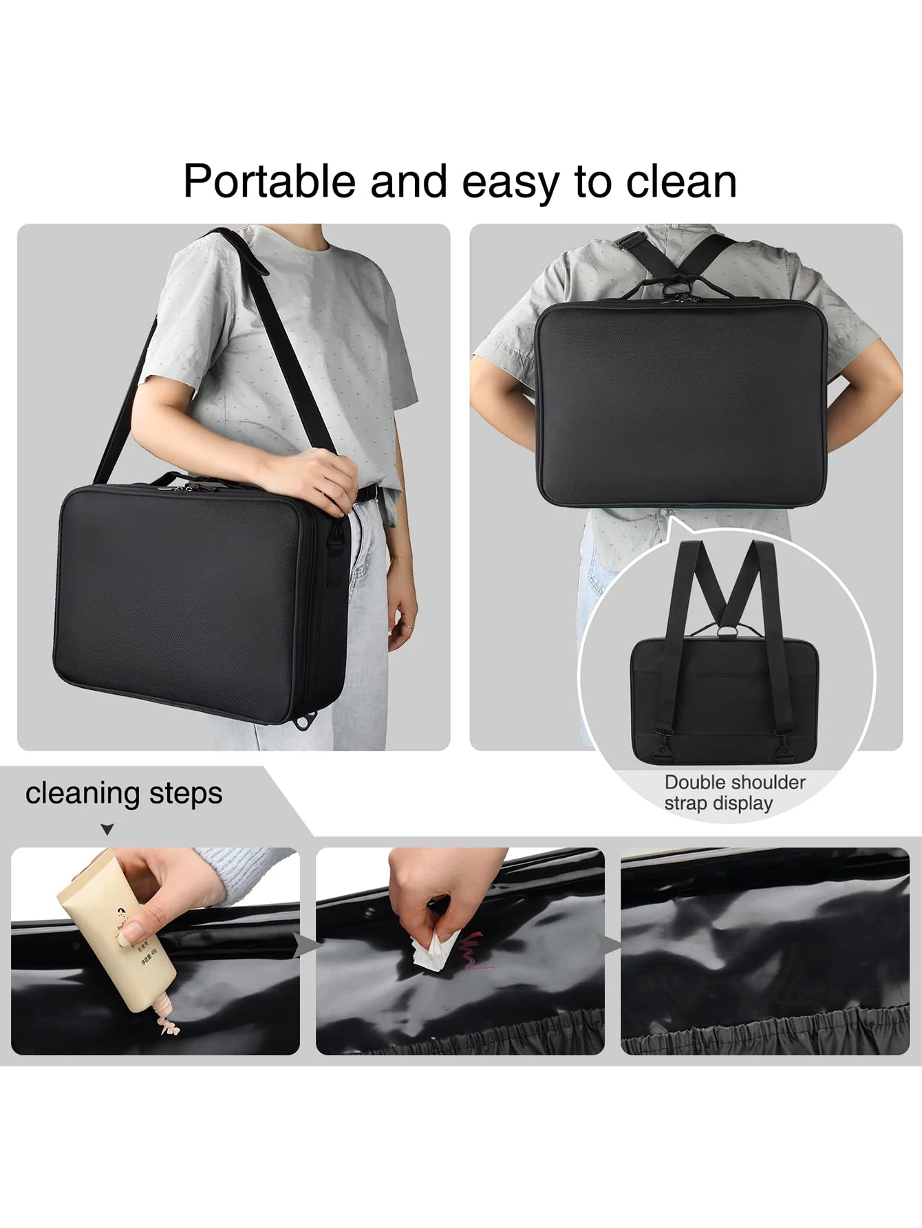 New Oxford Makeup Bag For Women Waterproof Large Capacity Travel Cosmetic Case Artist Full Professional Makeup Case Female