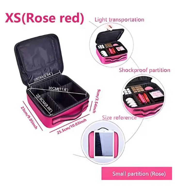 New Oxford Makeup Bag For Women Waterproof Large Capacity Travel Cosmetic Case Artist Full Professional Makeup Case Female