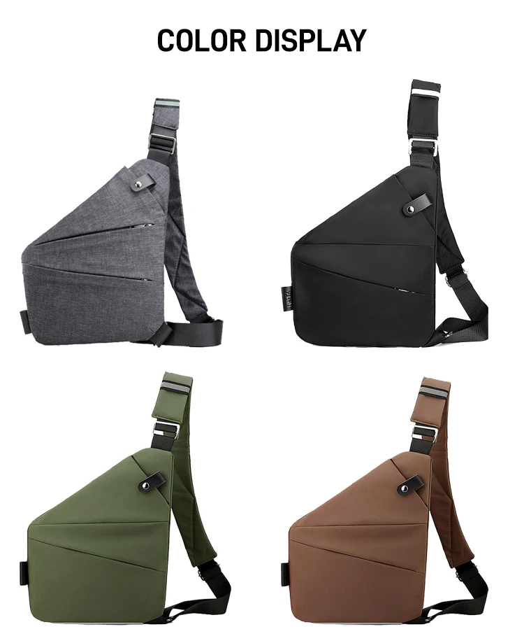 Unisex Anti-Theft Chest Bag - Adjustable Straps, Multi-Purpose Storage Pouch, Secure Travel Wallet