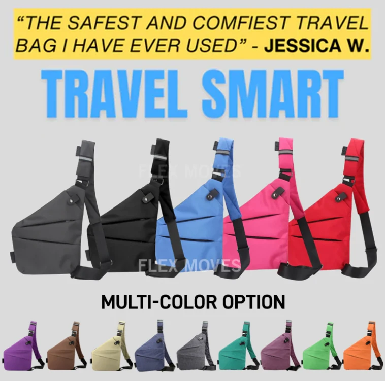 Unisex Anti-Theft Chest Bag - Adjustable Straps, Multi-Purpose Storage Pouch, Secure Travel Wallet