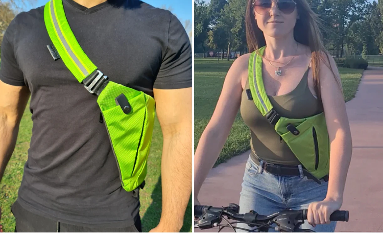 Unisex Anti-Theft Chest Bag - Adjustable Straps, Multi-Purpose Storage Pouch, Secure Travel Wallet