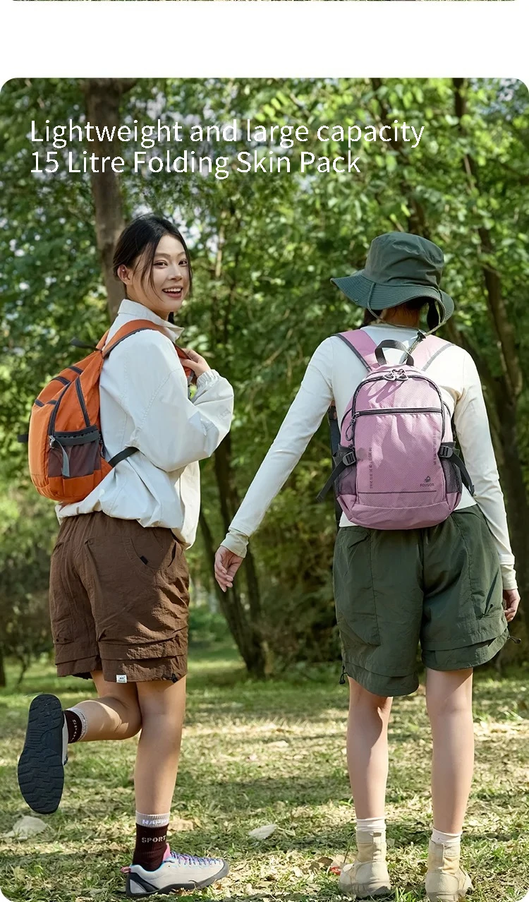 FOUVOR Ultra Light Backpack Large Capacity Backpacks 2026 Outdoor Travel Hiking Foldable Convenient School Backpack Bags 3037-03