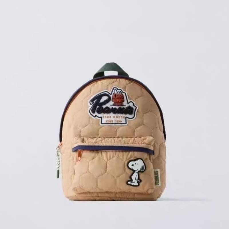 Cartoon Snoopy Backpack Large Capacity Bag Student School Bag Fashion Popular Back-to-School Travel Bag