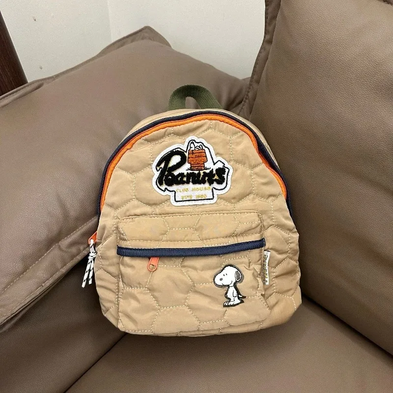 Cartoon Snoopy Backpack Large Capacity Bag Student School Bag Fashion Popular Back-to-School Travel Bag