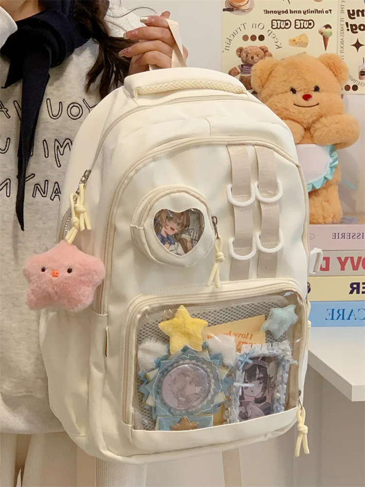 Japanese High School Girls Backpack School Bags For Teenage Girls Multi Pockets New Kawaii Backpack Women Harajuku Cute Mochila