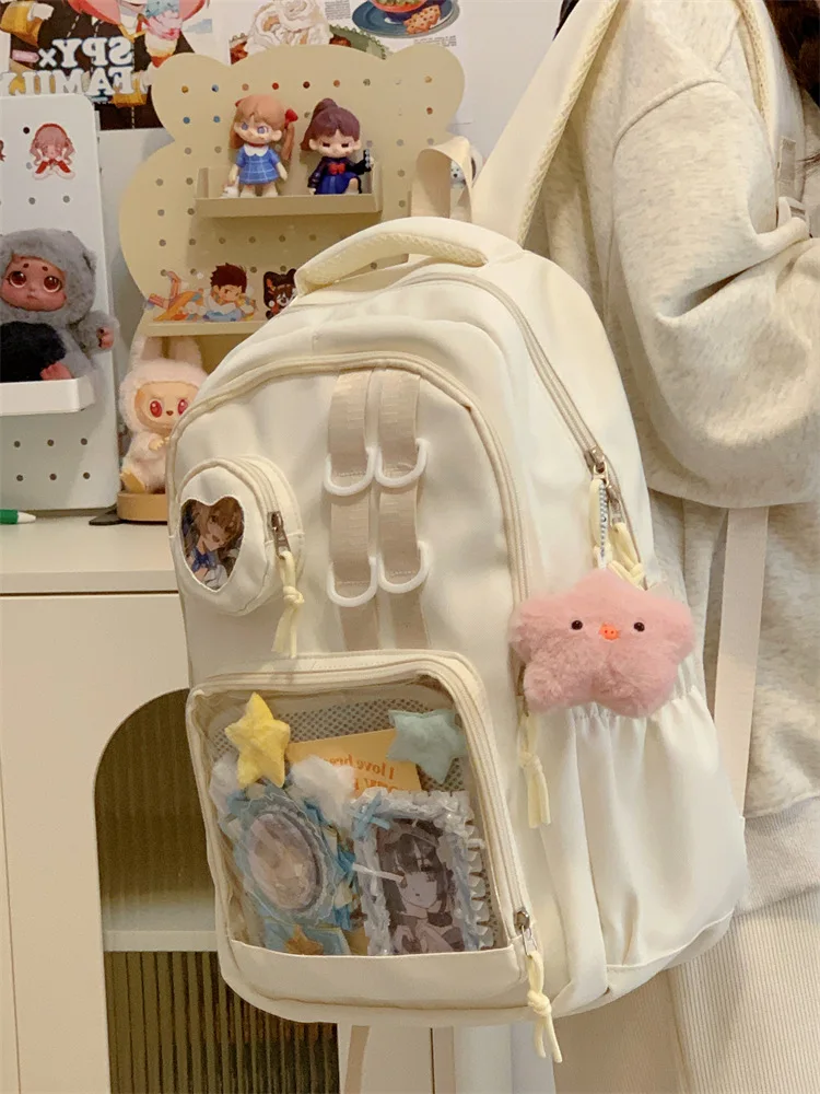 Japanese High School Girls Backpack School Bags For Teenage Girls Multi Pockets New Kawaii Backpack Women Harajuku Cute Mochila