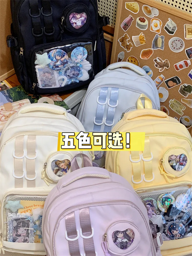 Japanese High School Girls Backpack School Bags For Teenage Girls Multi Pockets New Kawaii Backpack Women Harajuku Cute Mochila