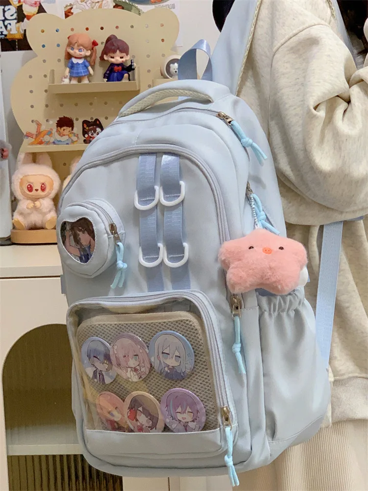 Japanese High School Girls Backpack School Bags For Teenage Girls Multi Pockets New Kawaii Backpack Women Harajuku Cute Mochila