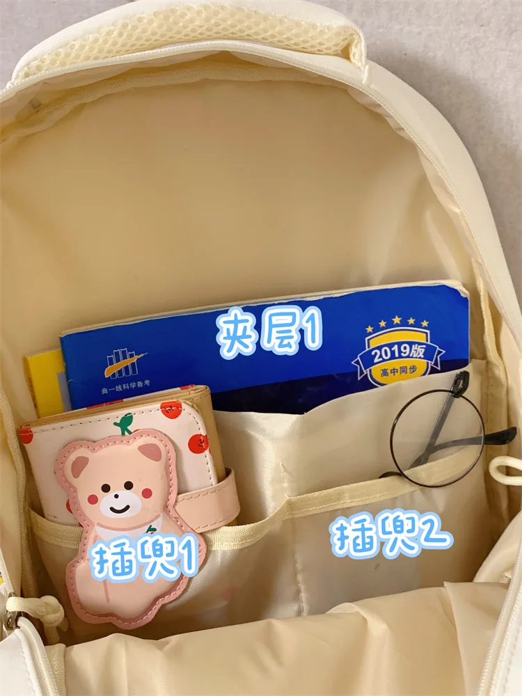 Japanese High School Girls Backpack School Bags For Teenage Girls Multi Pockets New Kawaii Backpack Women Harajuku Cute Mochila