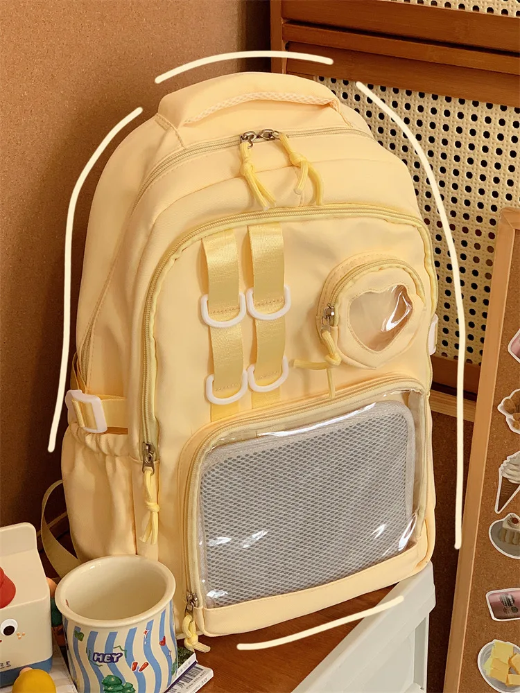 Japanese High School Girls Backpack School Bags For Teenage Girls Multi Pockets New Kawaii Backpack Women Harajuku Cute Mochila
