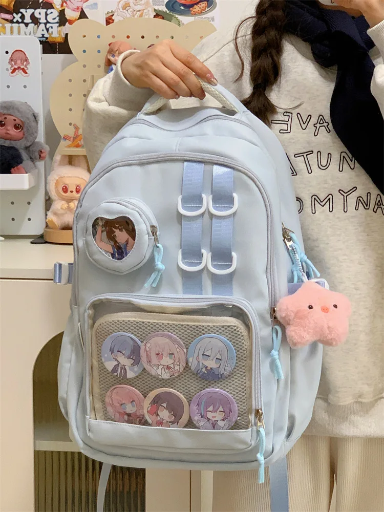 Japanese High School Girls Backpack School Bags For Teenage Girls Multi Pockets New Kawaii Backpack Women Harajuku Cute Mochila