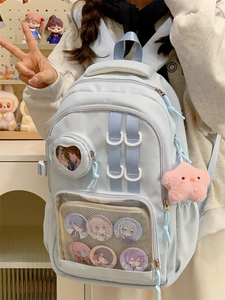 Japanese High School Girls Backpack School Bags For Teenage Girls Multi Pockets New Kawaii Backpack Women Harajuku Cute Mochila