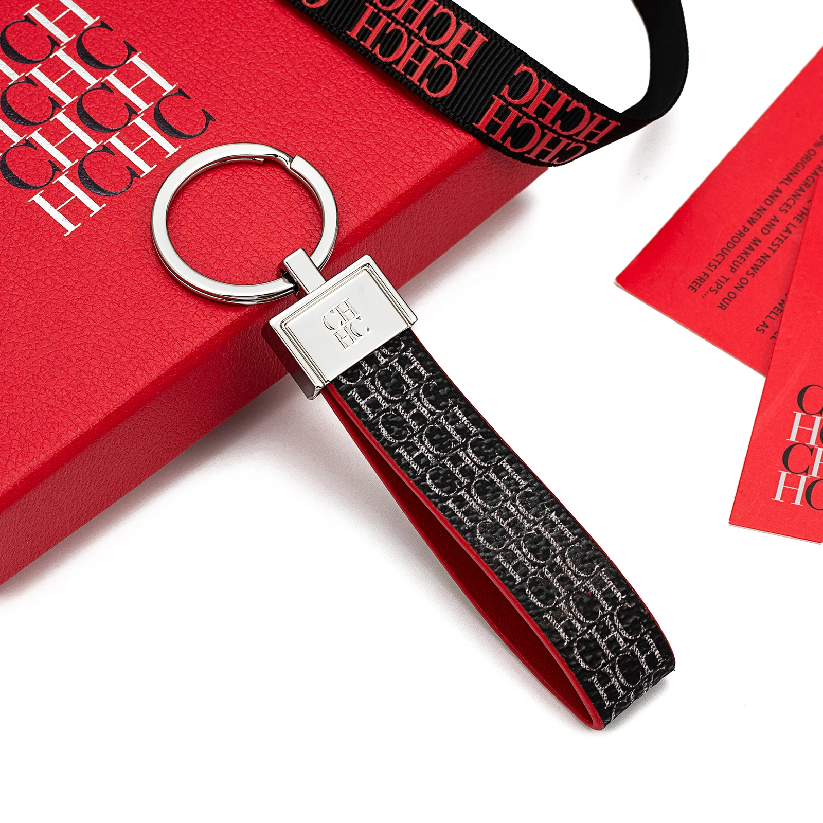 CH Fashion Keychain Simple and Exquisite Style Gift 2026 Jewellery Niche High-end Keychain Leather Keychain