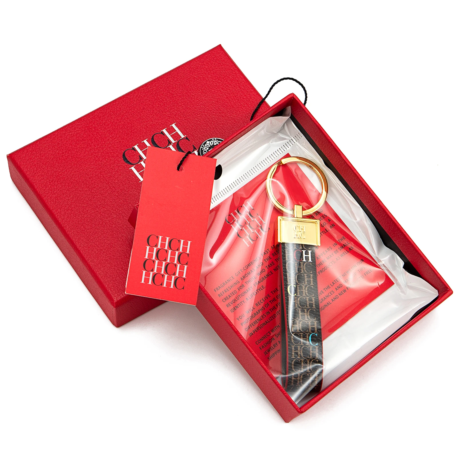 CH Fashion Keychain Simple and Exquisite Style Gift 2026 Jewellery Niche High-end Keychain Leather Keychain