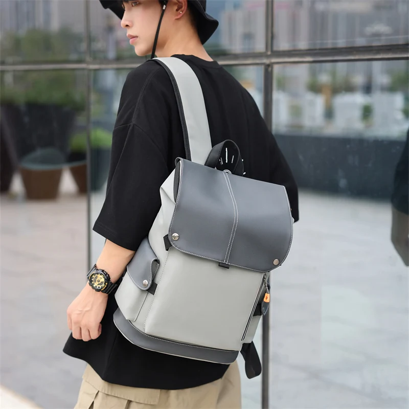 USB Charging Urban Man Backpack Waterproof Rucksack Men's Laptop Backpack Large Computer Backpack for Business Office Outdoor
