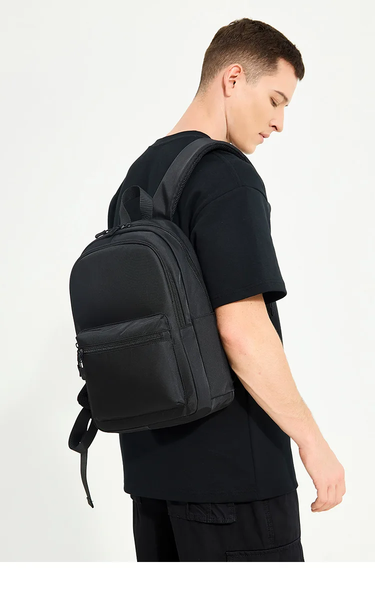 Mini Men's Backpack Fashion Small Black Shoulder School Bag for Man Lightweight Designer Waterproof Travel Backpacks Male